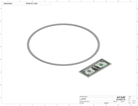 Rotary Filler RF48-18 Part RF48-07-I-038