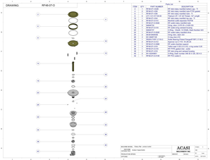 Highly Corrosive Product Rotary Pressure Overflow Filler RF48-01| Manifold Outlet Product By Acasi Machinery
