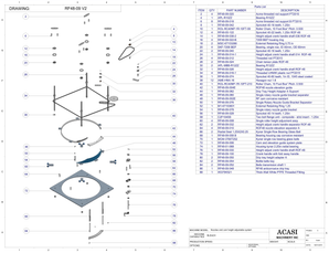 Highly Corrosive Product Rotary Pressure Overflow Filler RF48-01|Nozzle Cam System By Acasi Machinery