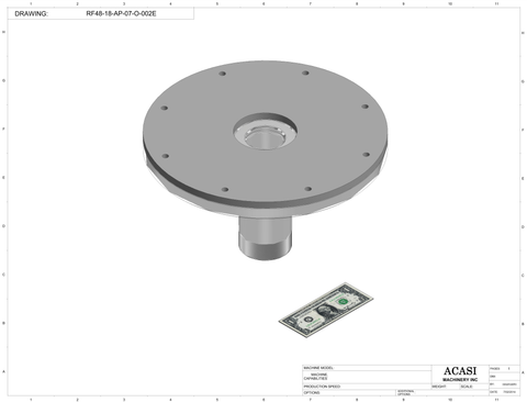 Rotary Filler RF48-18 Part RF48-18-AP-07-O-002E By Acasi Machinery