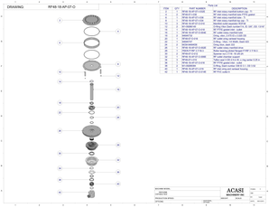 Rotary Pressure Overflow Filler RF48-18| Manifold Outlet Product By Acasi Machinery