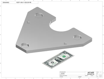 T Cork Push Capper, model - PC1-8000, Part ROP1-VIB-11-002-ZK-PB, by Acasi Machinery Inc.