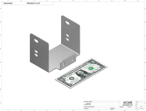 Rotary Mid Overflow Backup Table Model RM 3200 Part RM3200-01-018, by Acasi Machinery Inc.