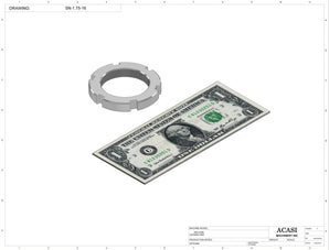 Chuck Bottle Capper - Model PC1-JAW-VIB Part SN-1.75-16