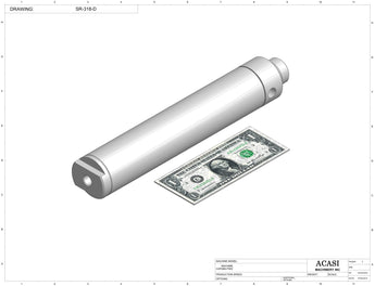 Automatic inline pressure overflow bottle filler machine, low viscosity, Component SR-318-D, by Acasi Machinery Inc.