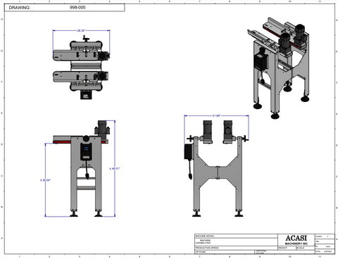 Gap Transfer - Model GT-22-E Drawings