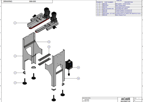 Gap Transfer - Model GT-22-E Drawings