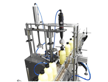 Semi-Automatic Single Head Cap Tightener, model AC-CS16, by Acasi Machinery Inc., left view