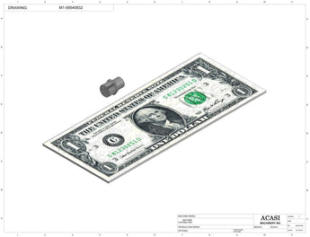 Semi-automatic pump filler machine, model PU1000, Component M1-09540832, by Acasi Machinery Inc.