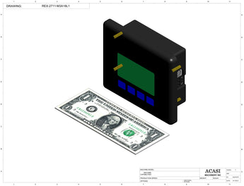 Semi-automatic pump filler machine, model PU1000, Component REX-2711-M3A18L1, by Acasi Machinery Inc.