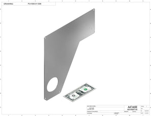 Semi-automatic pump filler machine, model PU1000, Part PU1000-01-008, by Acasi Machinery Inc.
