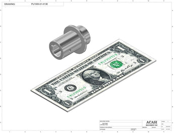 Semi-automatic pump filler machine, model PU1000, Part PU1000-01-013E, by Acasi Machinery Inc.
