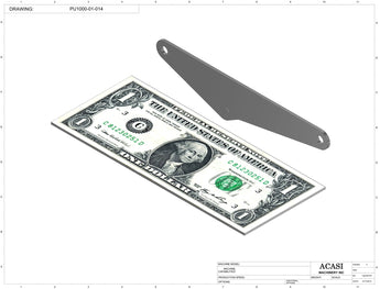 Semi-automatic pump filler machine, model PU1000, Part PU1000-01-014, by Acasi Machinery Inc.