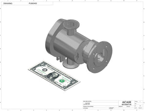 Semi automatic 1 gear pump filler machine, individual filling volume and speed adjusment, high viscocity liquid products, model TruPump 1S, Part PUM2400, by Acasi Machinery Inc.
