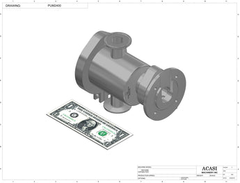 Semi automatic 1 gear pump filler machine, individual filling volume and speed adjusment, high viscocity liquid products, model TruPump 1S, Part PUM2400, by Acasi Machinery Inc.