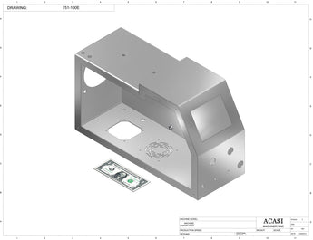 Semi automatic 1 gear pump filler machine, individual filling volume and speed adjusment, high viscocity liquid products, model TruPump 1S, Assy 751-100E, by Acasi Machinery Inc.