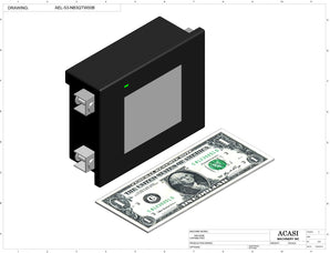 Semi automatic 1 gear pump filler machine, individual filling volume and speed adjusment, high viscocity liquid products, model TruPump 1S, Component AEL-53-NB3QTW00B, by Acasi Machinery Inc.