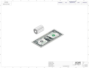 Semi automatic 1 gear pump filler machine, individual filling volume and speed adjusment, high viscocity liquid products, model TruPump 1S, Component AES-51-25-179, by Acasi Machinery Inc.