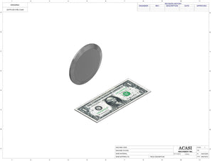 Semi automatic 1 gear pump filler machine, individual filling volume and speed adjusment, high viscocity liquid products, model TruPump 1S, Component JUI-PLUG-316L-3, by Acasi Machinery Inc.