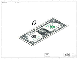 Semi automatic 1 gear pump filler machine, individual filling volume and speed adjusment, high viscocity liquid products, model TruPump 1S, Component M1-09265141, by Acasi Machinery Inc.