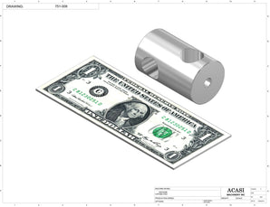 Semi automatic 1 gear pump filler machine, individual filling volume and speed adjusment, high viscocity liquid products, model TruPump 1S, Part 751-008, by Acasi Machinery Inc.