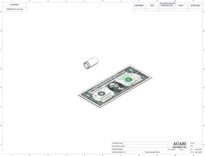 Semi automatic 1 gear pump filler machine, individual filling volume and speed adjusment, high viscocity liquid products, model TruPump 1S, Part PUM1200-01-012, by Acasi Machinery Inc.