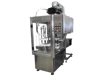 Single head puch bottle cappe Model PC1-8000-TC, by Acasi Machinery Inc. Front view