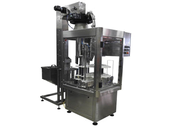 Single head puch bottle cappe Model PC1-8000-TC, by Acasi Machinery Inc. Front view
