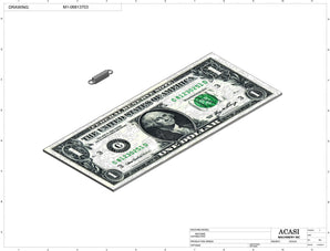 Stainless steel cap chute to feed various sizes of caps, model 13000, Component M1-06813703, by Acasi Machinery Inc.