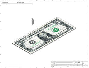 Stainless steel cap chute to feed various sizes of caps, model 13000, Component M1-06813992, by Acasi Machinery Inc.