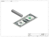 Stainless steel cap chute to feed various sizes of caps, model 13000, Part 12050, by Acasi Machinery Inc.