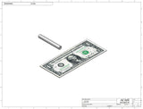 Stainless steel cap chute to feed various sizes of caps, model 13000, Part 12100, by Acasi Machinery Inc.