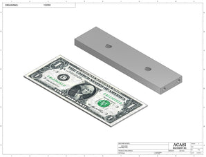 Stainless steel cap chute to feed various sizes of caps, model 13000, Part 12230 , by Acasi Machinery Inc.