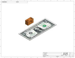 Stainless steel cap chute to feed various sizes of caps, model 13000, Part 12370, by Acasi Machinery Inc.