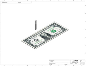 Stainless steel cap chute to feed various sizes of caps, model 13000, Part 12470, by Acasi Machinery Inc.