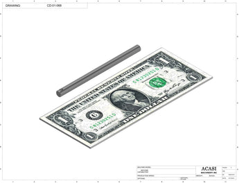 Stainless steel cap chute to feed various sizes of caps, model CD-01, Part CD-01-068, by Acasi Machinery Inc.