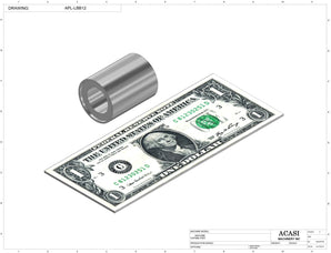 Stainless steel cap chute to feed various sizes of caps, model CD-03, Component APL-LBB12, by Acasi Machinery Inc.