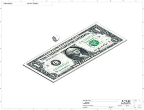 Stainless steel cap chute to feed various sizes of caps, model CD-03, Component M1-67352682, by Acasi Machinery Inc.