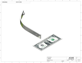 Stainless steel cap delivery to feed a wide range of caps, model CD-01, Assy CD-01-016E, by Acasi Machinery Inc.