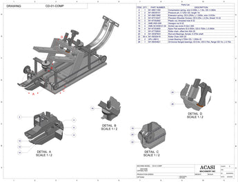 Stainless steel cap delivery to feed a wide range of caps, model CD-01, Assy CD-01-COMP, by Acasi Machinery Inc. 