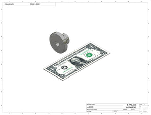 Stainless steel cap delivery to feed a wide range of caps, model CD-01, Part CD-01-002, by Acasi Machinery Inc.