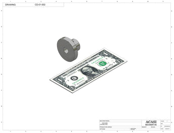 Stainless steel cap delivery to feed a wide range of caps, model CD-01, Part CD-01-002, by Acasi Machinery Inc.