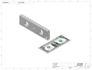 Stainless steel cap delivery to feed a wide range of caps, model CD-01, Part CD-01-008, by Acasi Machinery Inc.