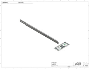 Stainless steel cap delivery to feed a wide range of caps, model CD-01, Part CD-01-036, by Acasi Machinery Inc.