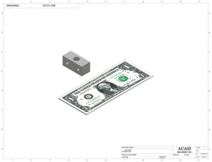 Stainless steel cap delivery to feed a wide range of caps, model CD-01, Part CD-01-038, by Acasi Machinery Inc.