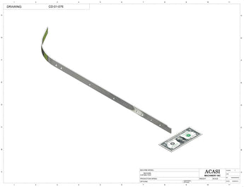 Stainless steel cap delivery to feed a wide range of caps, model CD-01, Part CD-01-076, by Acasi Machinery Inc.