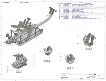 Stainless steel cap delivery to feed a wide range of caps, model CD-03, Assy CD-03-COMP, by Acasi Machinery Inc. 