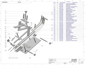 Stainless steel cap delivery to feed a wide range of caps, model CD-03, Assy CD-03, by Acasi Machinery Inc.