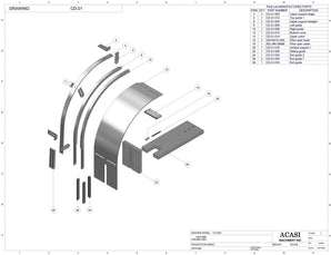 Stainless steel cap delivery to feed a wide range of caps, model CD-21, by Acasi Machinery Inc. 