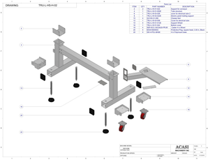 High Speed Labeler Model TRU-L-HS-HERMA | Tube Structure